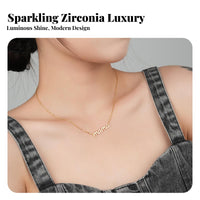 Mama Necklace Mom Letter Necklace Metal Argent Silvery Clavicle Chain for Moms, Daily Wear