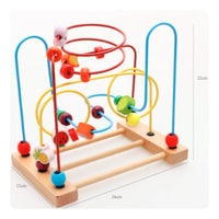 Educational Wooden Bead Maze Toy Develops Fine Movement Skills Wooden Bead Maze Improves Hand-Eye Coordination Toddler Learning Toy & Safe for Toddlers, Infants, Preschoolers, Nursery, Daycare, Playroom, Preschool