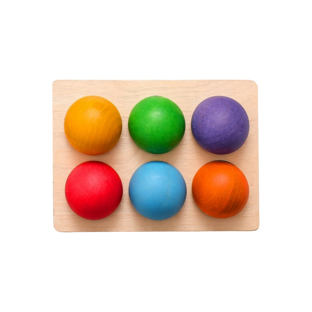 Rainbow Matching Ball Toy Educational Color Sorting Balls Game Color Matching Toy Sensory Ball Sorting Game Child-Centered