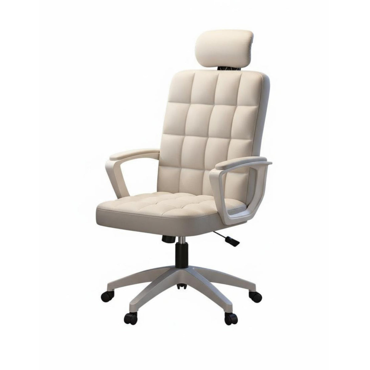 Adjustable Height Ergonomic High-Back Swivel Chair Effortless Rolling Casters Ergonomic Swivel Chair with Headrest Reclining Function Computer Seating Easy to Clean for Students, Work-from-Home Employees, Gamers, Dormitory, Study Room, Workplace