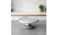 Aluminium Alloy Cake Decorating Turntable Smoothrotating Cake Turntable with Silicone Base Non-Slip Baking Tools Rotating for Bakers