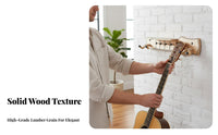 Wooden Guitar Stand Soft Padded Protection Wooden Instrument Stand Lightweight & Compact Foldable Instrument Holder for Studio, Stage