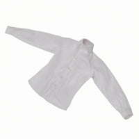 Long Sleeve 1/6 Scale Shirt Button-Front Male Doll Shirt Collared Tailored Design