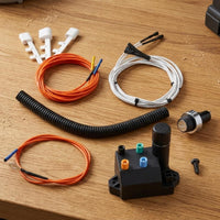 Replacement Ignition Kit Chrome Circlet Push-Button Ignition Switch Shielded