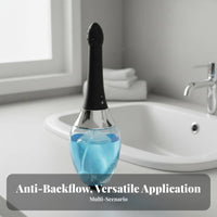 Anti-Backflow Design Automatic Anal Cleaner 3-Speed Water Flow Electric Enema Bulb Unitary-Button Operation Rechargeable Douche Beginner Friendly for Adults, Women, Beginners