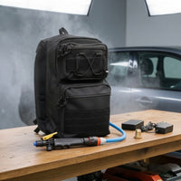 Cordless Battery Powered Backpack Sprayer Rechargeable Backpack Sprayer with Hose Padded Shoulder Straps Spraying Unit Ergonomic for Detailers, Installers, Car Detailing, Film Installation
