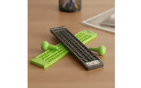 2 Pieces Portable Braille Writing Board with Styluses Lightweight Braille Slate with Stylus Easy to Use Writing Slate Long-Lasting for Students, School, Travel