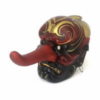 Cosplay Tengu Mask Eco-Friendly Japanese Oni Mask Cultural Theme Decorative Item Easy to Paint for Cosplayers, Anime Fans, Display Shelf, Exhibition, Tea Room