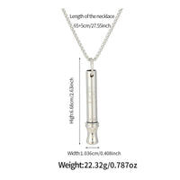 Whistle Pendant Necklace Discreet Necklace with Whistle Pendant Portable