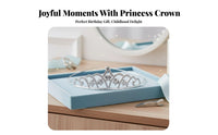 Princess Crown Glittering Queen Headpiece Crystal Crown Elegant Design Crystal Tiara Baroque Design for Prom, Photoshoots
