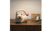 Effortless Dispensing Ceramic Cat Tissue Holder Easy to Clean Cat Shaped Tissue Box Quick Refills Decorative Napkin Holder Wide Opening for Living Room, Office, Bathroom