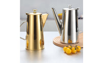 Thickened Stainless Steel Water Pitcher Rust Resistant Stainless Steel Pitcher Sturdy Metal Water Jug Cooling for Hotel