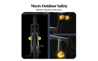 Bike Turn Indicators 5 Lighting Modes Remote Control Bike Rear Light Detachable Design Split Two-Wheeler Turn Notification for Trail Riding