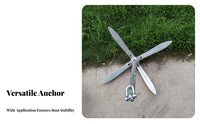 Folding Grapnel Anchor Foldable Design Foldable Boat Anchor Boating Equipment Space-Saving Lightweight for Kayakers, Kayaking