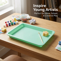 Play Trays for Art and Crafts, Art Crafts DIY Projects, Rectangular Trays for Kitchen, Small Trays for Office Desk, Play Trays for Painting
