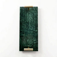 Marble Tray with Handles Natural Marble Tray Luxury Modern for Bathroom Counter, Dresser