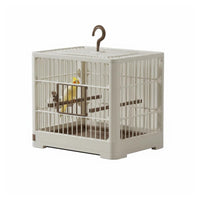 Villa Design House-Shaped Aviary Spacious Interior avian enclosure Convenient Feeding Door Parrot Enclosure Easy to Clean for Indoors, Living Room, Balcony, Patio