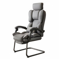 No Wheels Reclining Sled Base Chair Support Sled Base Armchair Ergonomic Design Computer Seat Thick Padded Cushion for Executives, Clients, Students, Conference Room, Restping