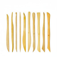 10 Pieces Clay Sculpting Tool Kit DIY Crafting Wooden Pottery Tool Set Versatile