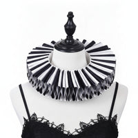 Ruffled Collar Lightweight Pleated Collar Ruff Detachable Apparel for All Genders for Cosplayers, Stage Wear, Costume Parties