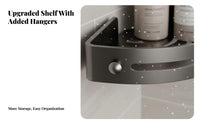 Triangular Shower Rack Drill Installation Triangle Corner Rack No Bathroom Accessory for Homeowners, Families, Restroom, Kitchen