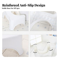 Toilet Squatting Stool Anti-Slip Surface Footrest Sturdy Construction for Home