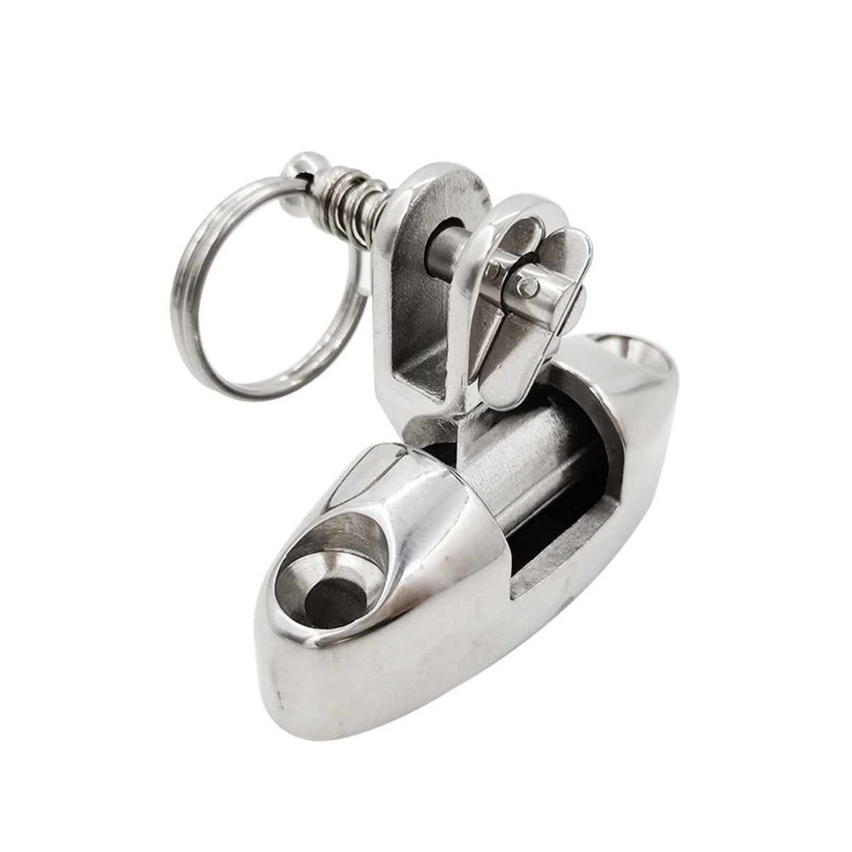 Deck Hinge with Pin and Hoop Resistant Deck Hinge with Pull Hoop Easy to Install Hardware for Boats, Yachts