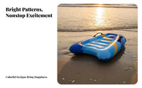 Quick to Inflate and Deflate Inflatable Surfboard Foldable Portable Beach Surfboard High Buoyancy for Adults, Beginners