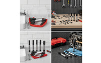 6 Pieces Broken Screw Extractor Set with Storage Case Multi-Size Screw Extractor Kit Compact Removal Tool Easy out for DIYers, Workshop, Plumbing