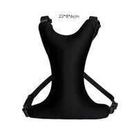 Adjustable Straps Chest Support Pillow Zippered Cover Wearable Chest Pillow Sleek Textile Sleep Accessory Soft Filling