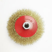Copper-Plated Steel Wire Polishing Disc Heavy Duty Rust Removal Wheel Wear-Resistant for Welders, Metalworkers, Shipyards, Workshop, Garage