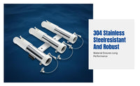 304 Stainless Steel Triple Rod Holder, Fishing Rod Rack, Removable Pin, Boat, Tackle Box Accessory