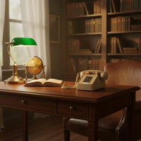 Mechanical Ringer Retro Push-Button Telephone Adjustable Volume Classic Desk Telephone Long-Lasting Construction Home Electronics for Seniors, Office