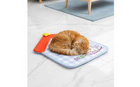 Pet Sleeping Mat Cushioned Dog Mat Cushion with Dog Print Gentle Pet Pad Velvety for Dogs, Floor, Living Room