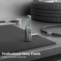Tire Inflator Nozzle Strong Seal Air Chuck High Push Ure Resistant Tire Valve Connector for Mechanics, Cyclists, Auto Repair Shop, Roadside, Driveway