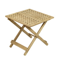 Foldable Bamboo Table Portable Folding Table Low Profile Furniture for Balcony