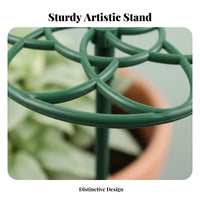 Round-top Shaping Tool Peacock-Tail Plant Frame Prevents Drooping aviary-inspiredand design Plant Holder holders Climbing Plants Gardening Supply Grow-Through holder for Gardeners, Hobbyists, Homeowners, Balcony, Indoors, Garden, Holiday Decorating