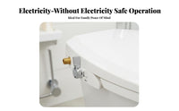 Posterior and Feminine Wash Self-Cleaning Bidet Seat Retractable Nozzles Self-Cleaning Bidet Easy to Clean Ergonomic Design for Homeowners, Families, Seniors, Restroom, Home, Apartment
