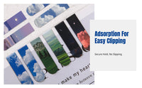 Artistic Bookmark, Heavenly Design, Double-Sided Decorative Page Holder, Minimalist Style