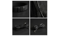 30 Pieces Belt Keepers Nylon Elastic Belt Keeper Flexible Strap Keepers
