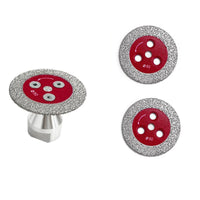 3 Pieces Heat-Dissipating Diamond Cutting Disc with M14 Flange Threaded Diamond Cutting Blade with Flange Compact Abrasive for Masons, Tilers, Angle Grinders, Tight Confined Areas, Stone Carving