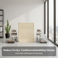 Installationinstallation-not-required Stackable Storage Box with Front Doors adaptable foldable container with Doors for property owners, Apartment Dwellers, Outdoor, Bedroom, Playroom, Living Room