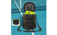 Large Capacity Pickleball Storage Bag Waterproof Tennis Ball Bag Water-Resistant Portable Ball Carrier Removable Shoulder Strap for Outdoor, Training