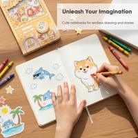 Creative Gashapon Challenge Notebook Portable Pocket Journal for Students and Kids