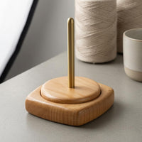 Yarn Spindle Holder Tangle Wooden Yarn Holder Easy Assembly Craft Tool for Knitters, Fiber Artists