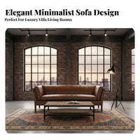 Urban design 3-Seater Couch warehouse Aesthetic 3-Seater Settee Retro Design Sofa Spacious Seating for Homeowners, Apartment Dwellers, Pet Owners, Lounge Area, Home Office