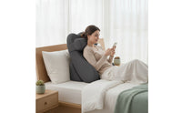 Bed Support Pillow with Headrest Contoured Reading Pillow with Headrest Cushion Supportive Multifunctional for Readers