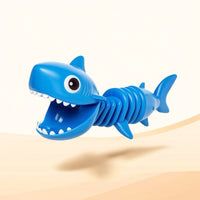 Spring-Loaded Shark Grabber Toy Interactive Shark Clamp with Trigger Handheld Extendable for Children, Toddlers, Party Favors, Bath Time, Classrooms