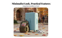 Large Capacity Ribbed Hard-Shell Suitcase 30/70 Split Design Hardside Carry-on Wet and Dry Separation Trolley Case Adjustable Handle for Travelers, Vacationers, Study Abroad, Vacation, Vacations, Weekend Trip Getaways
