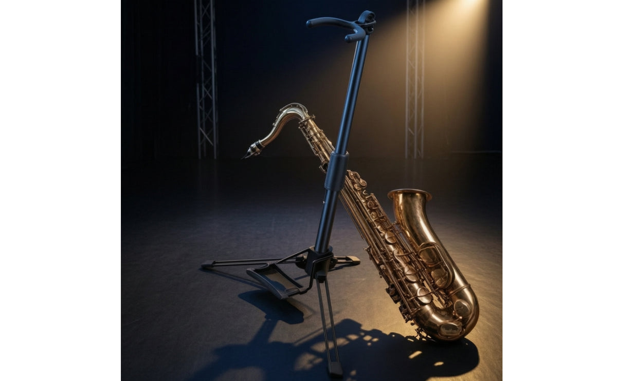 Electric Wind Instrument Stand Portable Wind Instrument Stand Conveniently to Carry for Instrumentalists, Music Studio, Stage, Rehearsal